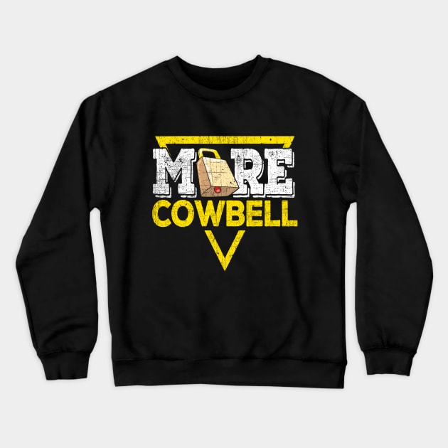 More Cowbell Crewneck Sweatshirt by phughes1980